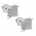 0.51 ct Round Cut Cubic Zirconia Stud Earrings in Screw Back